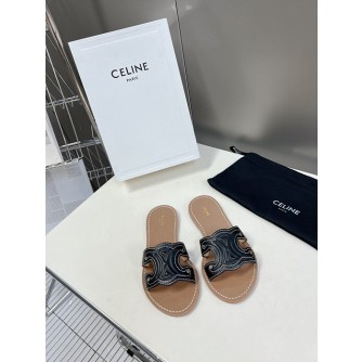 셀린느 23ss celine 카프스킨 트리오페 뮬 슬라이드