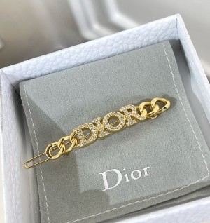 디올 dior 레터링 다이아 머리핀