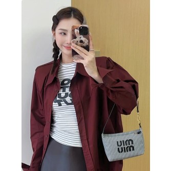 미우미우 스피릿 스트라이프 미니 백